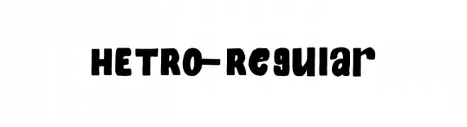 HETRO-Regular  नि: शुल्क फ़ॉन्ट्स डाउनलोड