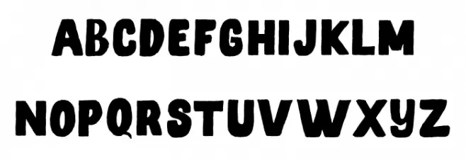 HETRO-Regular 字体 大写