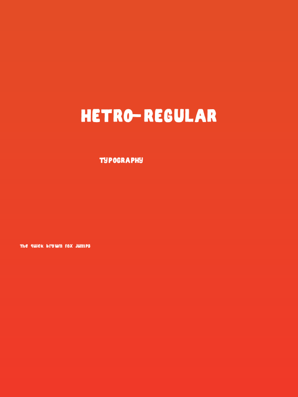 HETRO-Regular Poster