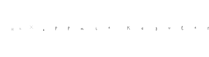 HEX Appmia Regular Font