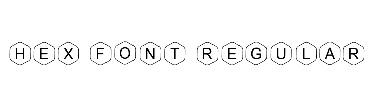 HEX Font Regular Шрифта
