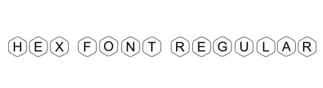 HEX Font Regular  Frei Schriftart Herunterladen