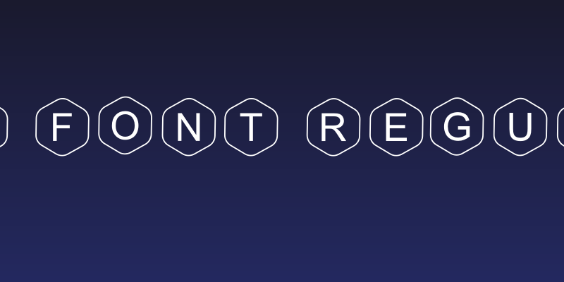 HEX Font Regular Social Header