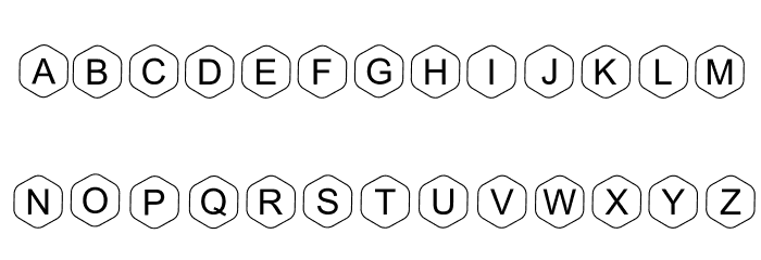 HEX Font Regular Шрифта строчной