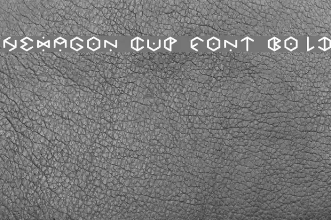 HEXAGON cup font Bold Font examples