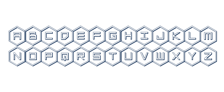 HEX:gon 3D Lowercase