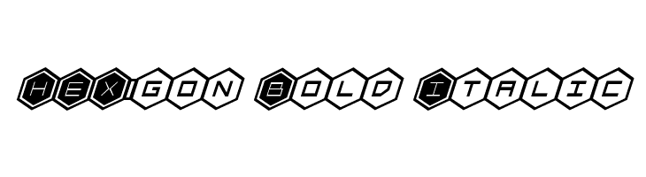 HEX:gon Bold Italic  Frei Schriftart Herunterladen