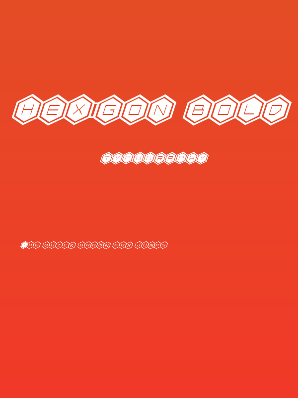 HEX:gon Bold Italic Poster