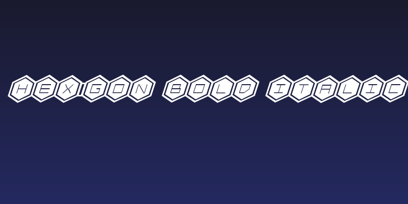HEX:gon Bold Italic Social Header