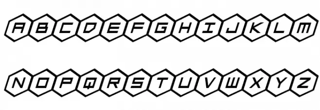 HEX:gon Bold Italic Fuentes MINÚSCULAS