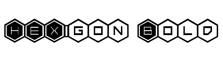 HEX:gon Bold  Frei Schriftart Herunterladen
