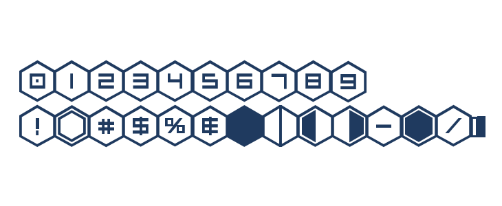 HEX:gon Bold Other Characters