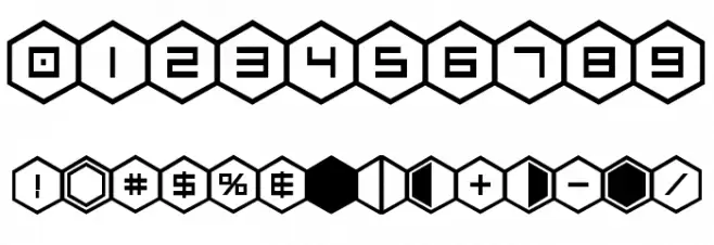 HEX:gon Bold Font OTHER CHARS