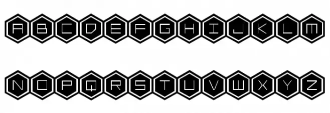 HEX:gon Bold Fuentes MAYÚSCULAS