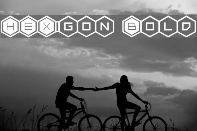 HEX:gon Bold Font examples