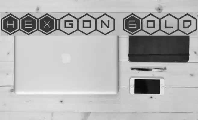 HEX:gon Bold Font examples