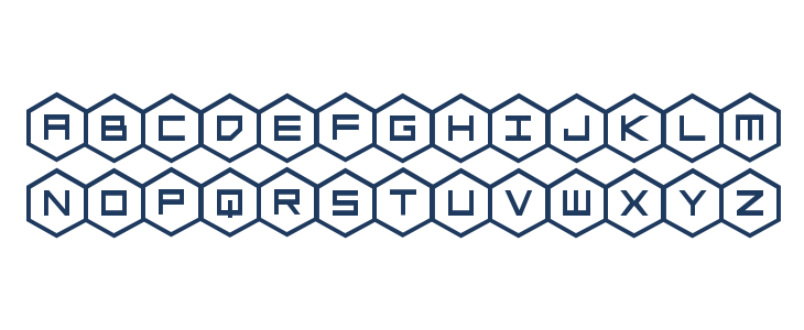 HEX:gon Bold Lowercase