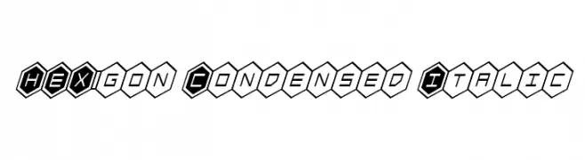 HEX:gon Condensed Italic  Скачать бесплатные шрифты