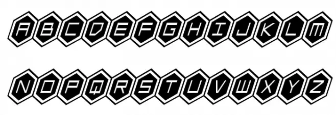 HEX:gon Condensed Italic Fuentes MAYÚSCULAS