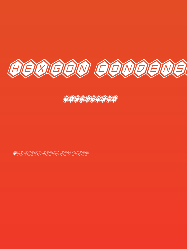 HEX:gon Condensed Italic Poster