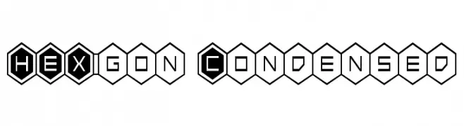HEX:gon Condensed  Скачать бесплатные шрифты
