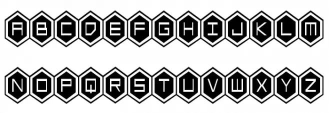 HEX:gon Condensed Polices MAJUSCULES
