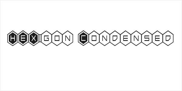 HEX:gon Condensed Logo