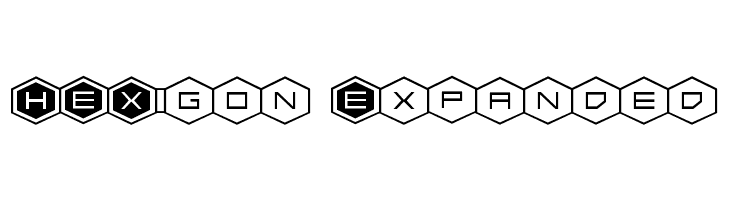 HEX:gon Expanded  Frei Schriftart Herunterladen