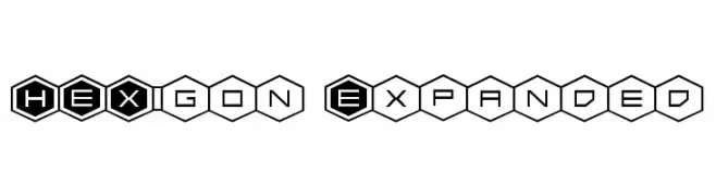 HEX:gon Expanded  नि: शुल्क फ़ॉन्ट्स डाउनलोड