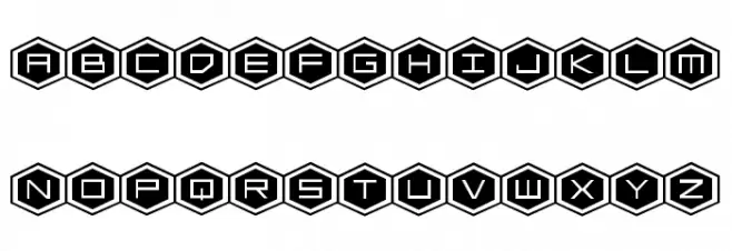 HEX:gon Expanded Font Litere mari