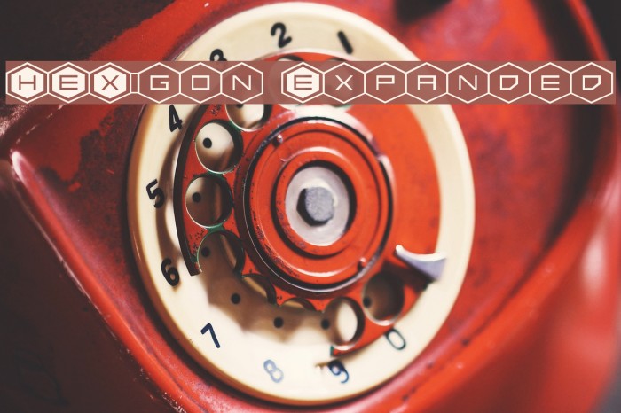 HEX:gon Expanded Font examples