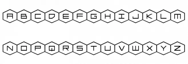 HEX:gon Expanded フォント 小文字