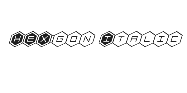 HEX:gon Italic Logo