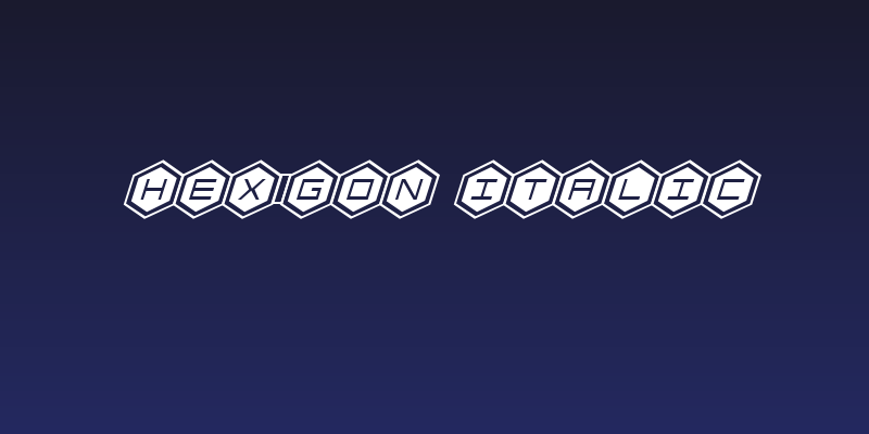 HEX:gon Italic Social Header