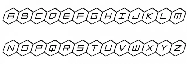 HEX:gon Italic Fuentes MINÚSCULAS