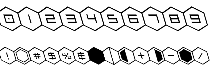 HEX:gon Leftalic Font OTHER CHARS