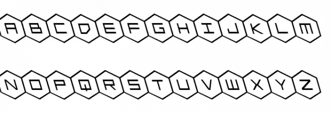 HEX:gon Leftalic फ़ॉन्ट लोअरकेस