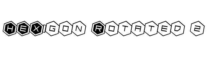 HEX:gon Rotated 2  Скачать бесплатные шрифты