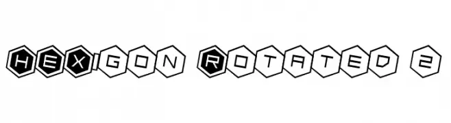 HEX:gon Rotated 2  नि: शुल्क फ़ॉन्ट्स डाउनलोड