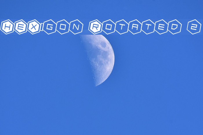 HEX:gon Rotated 2 Font examples