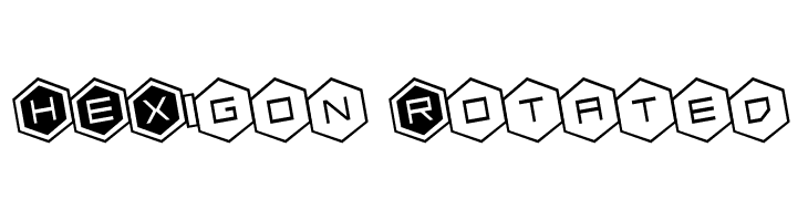 HEX:gon Rotated  नि: शुल्क फ़ॉन्ट्स डाउनलोड