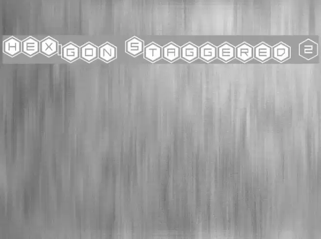 HEX:gon Staggered 2 Font examples