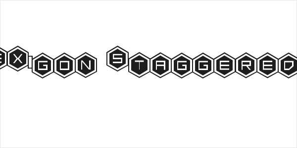 HEX:gon Staggered 2 Logo