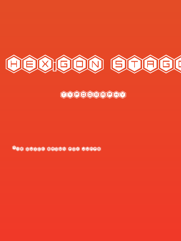 HEX:gon Staggered 2 Poster