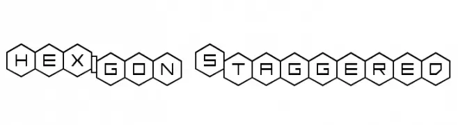 HEX:gon Staggered  Descarca Fonturi Gratis