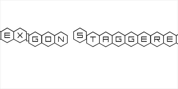 HEX:gon Staggered Logo