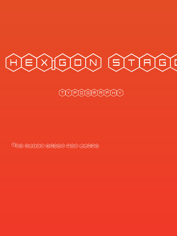 HEX:gon Staggered Poster