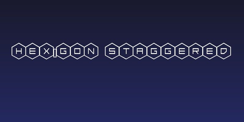 HEX:gon Staggered Social Header