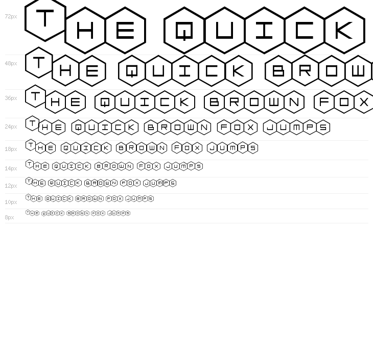 HEX:gon Staggered Waterfall