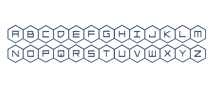 HEX:gon Staggered Lowercase